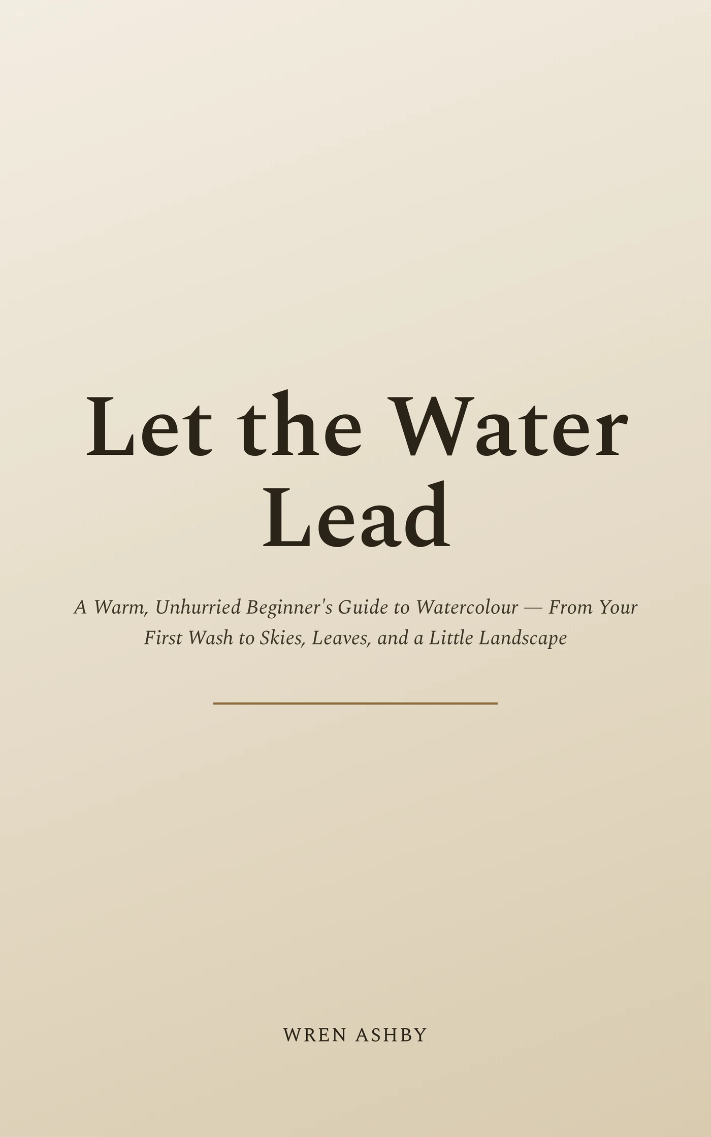Let the Water Lead — cover