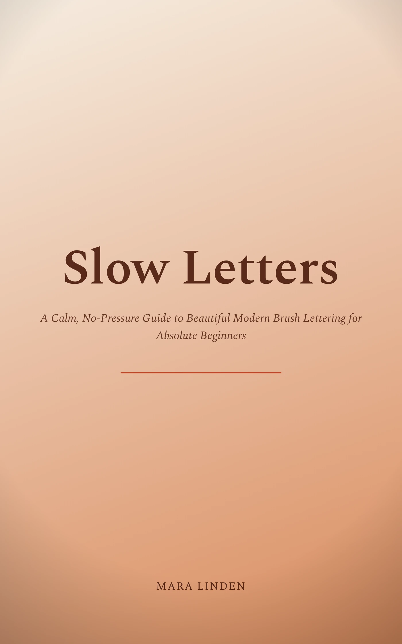 Slow Letters — cover