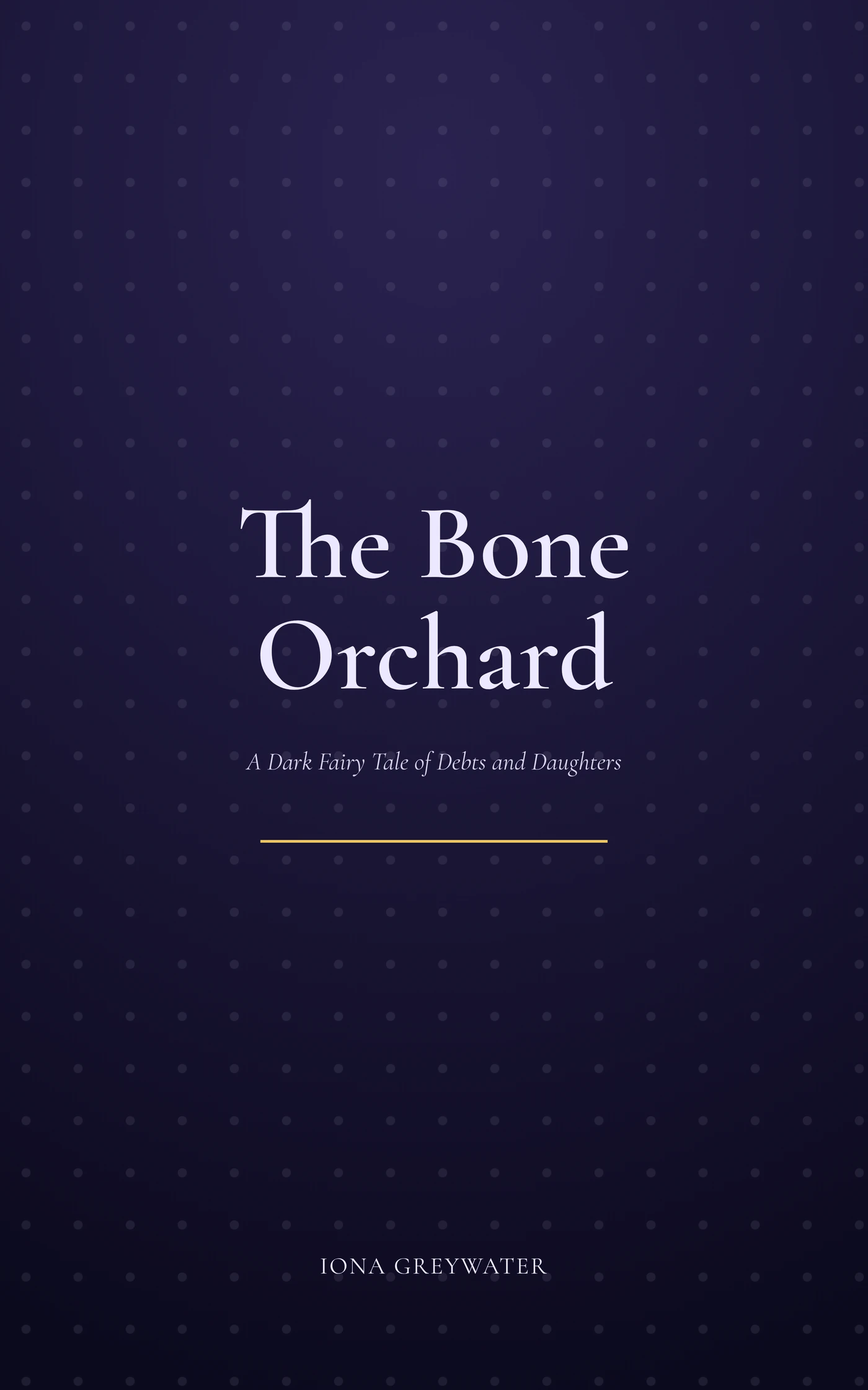 The Bone Orchard — cover