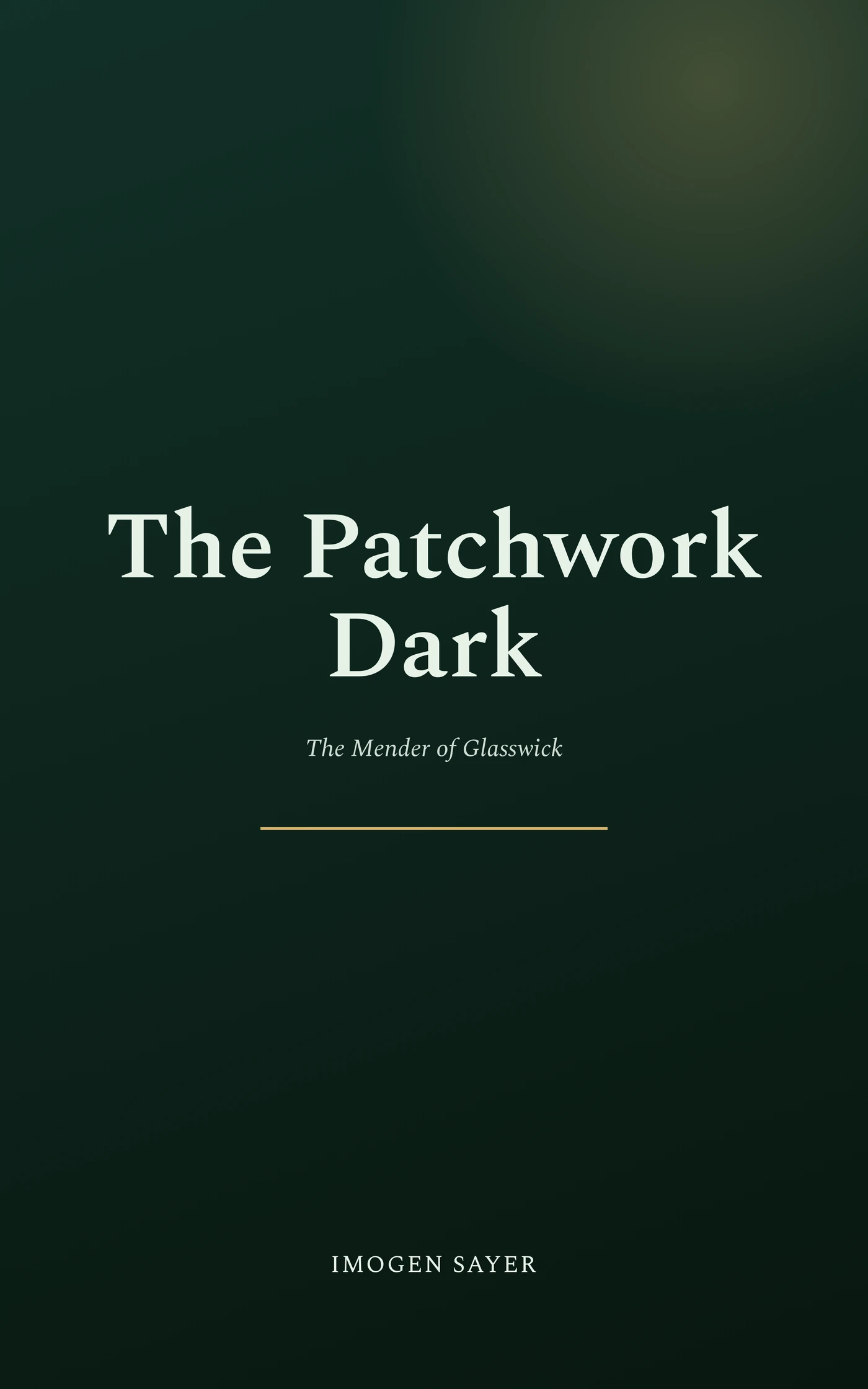 The Patchwork Dark — cover