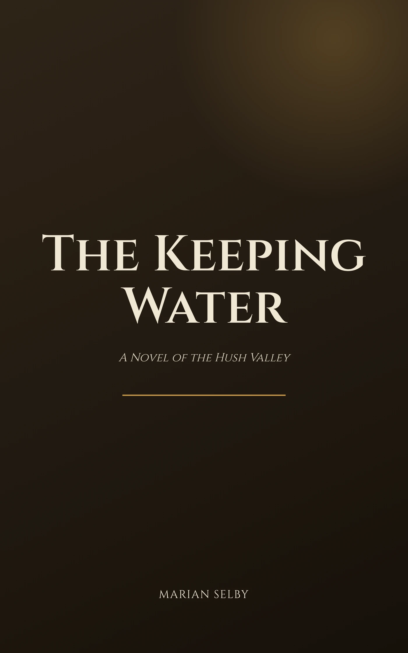 The Keeping Water — cover
