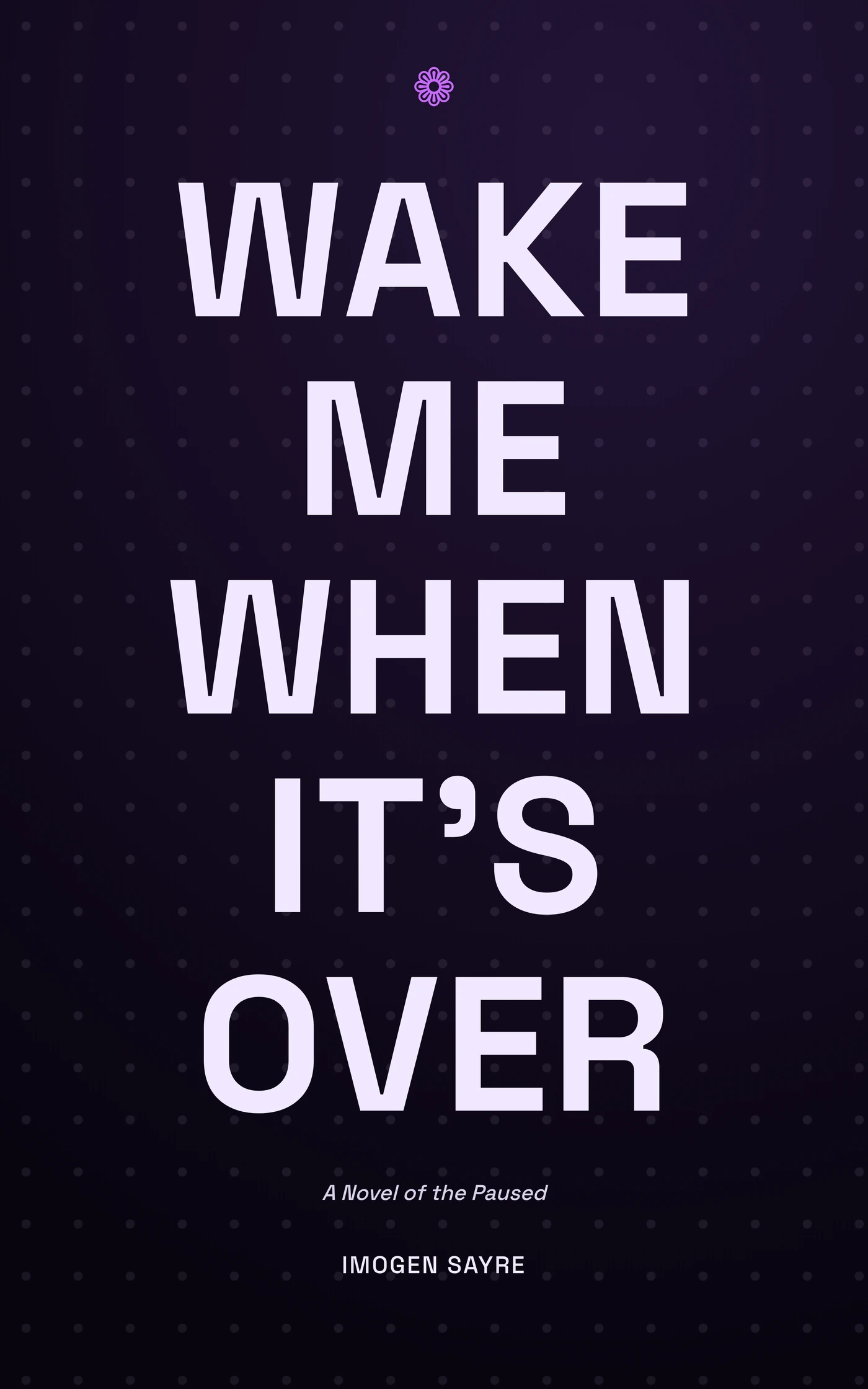 Wake Me When It's Over — cover