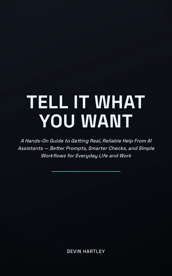 Tell It What You Want — cover