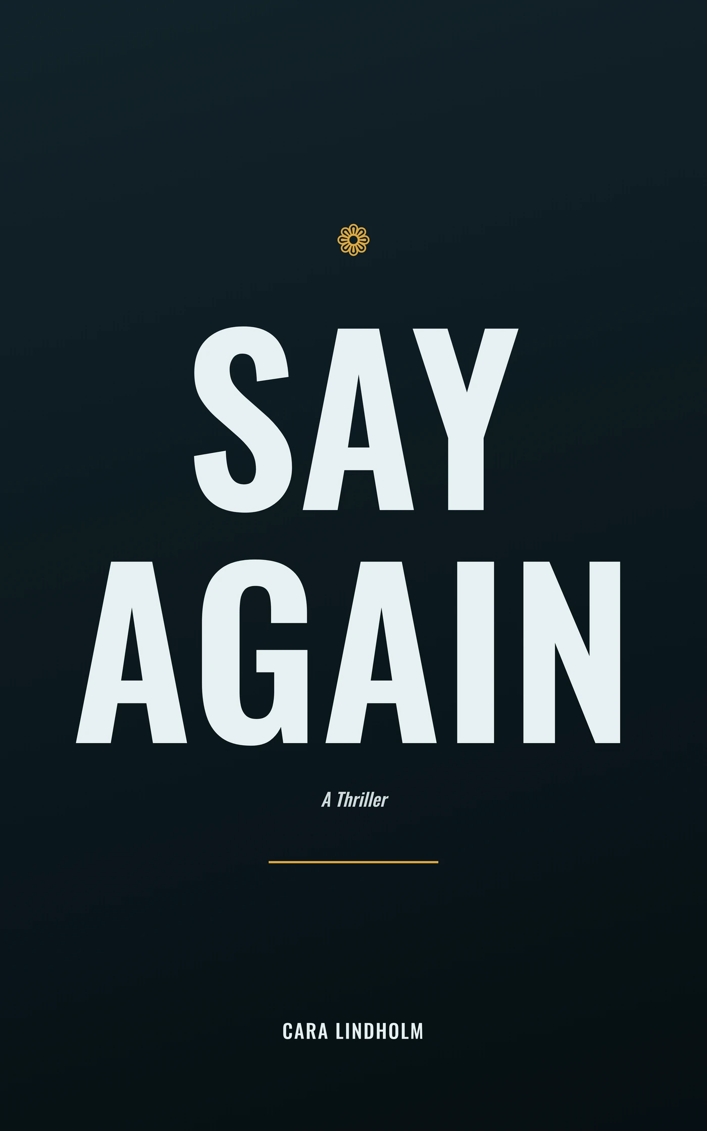 Say Again — cover